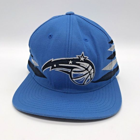 Mitchell & Ness Orlando Magic NBA Ball Cap Snapback Embroidered 3D Logo Blue Hat - Picture 9 of 13
